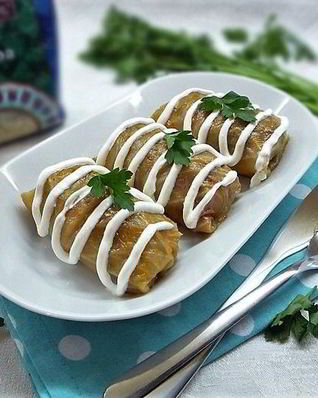 Голубцы с индейкой и киноа