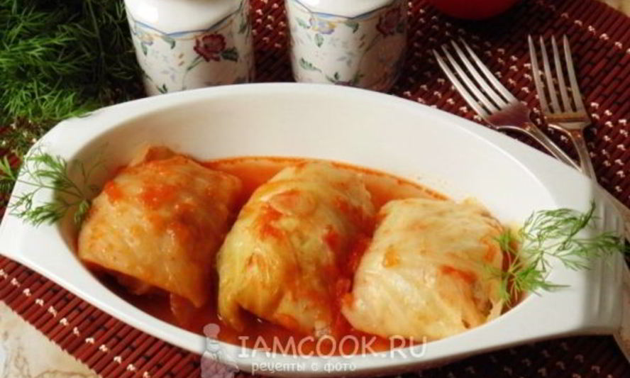 Рецепт голубцов с курицей, свиной грудинкой и грибами