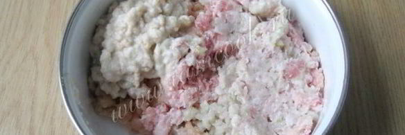 голубцы с курицей, свиной грудинкой и грибами