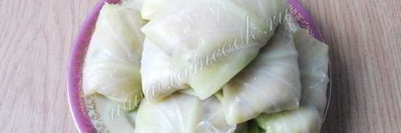 голубцы с курицей, свиной грудинкой и грибами