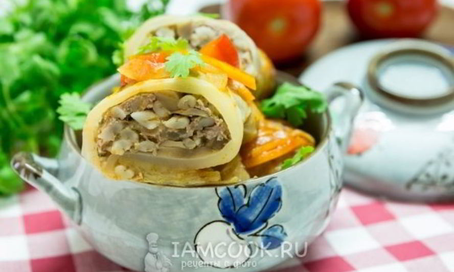 Рецепт голубцов с перловкой и грибами