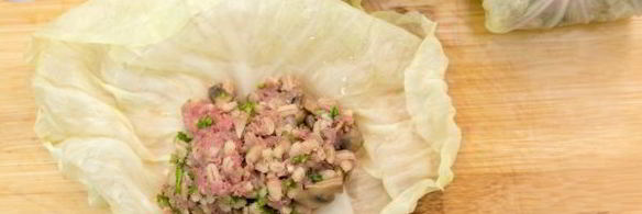 голубцы с перловкой и грибами