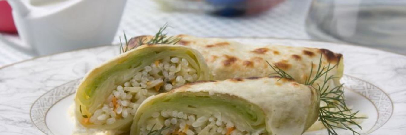 Голубцы с рисом и айвой