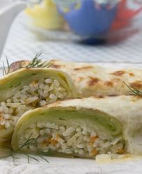 Голубцы с рисом и айвой