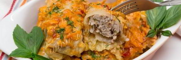 голубцы в томатно-сметанном соусе в духовке