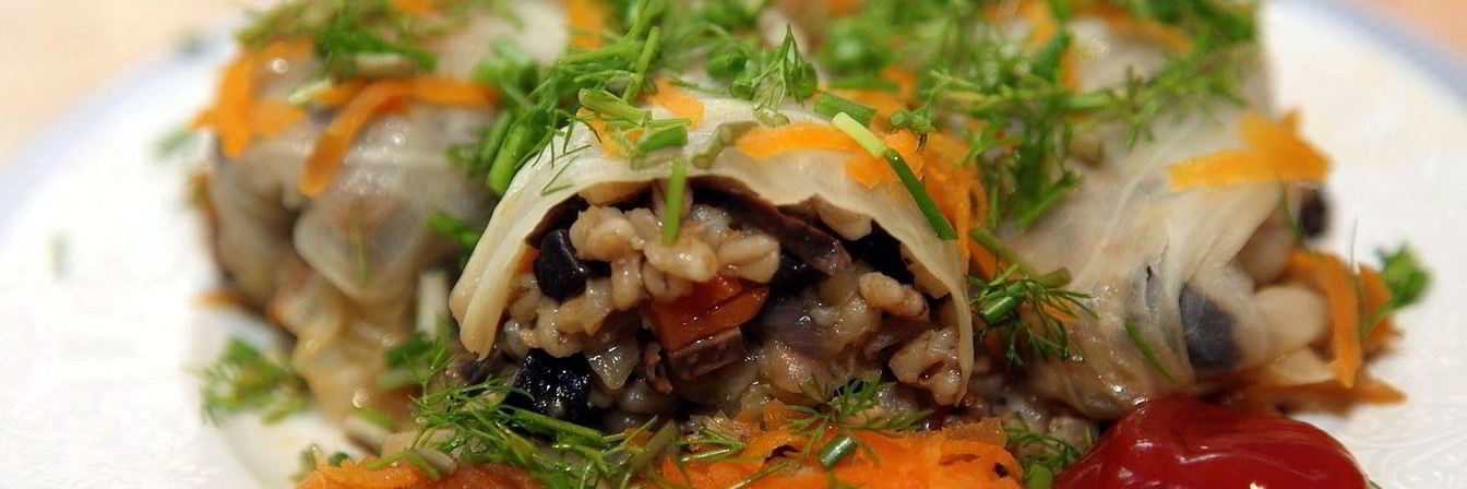 Голубцы вегетарианские с грибами