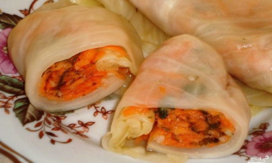 Рецепт голубцов закусочных с морковкой