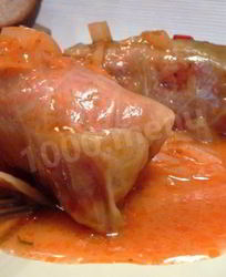 Капустные голубцы из свежей капусты с мясом в кастрюле