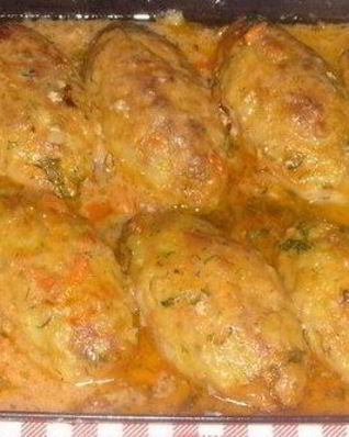 Ленивые голубцы из мясного фарша в томатном соусе