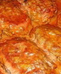 Ленивые голубцы с мясным фаршем в томатном соусе