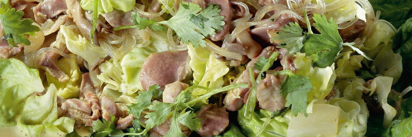 Ленивые голубцы с пекинской капустой, вермишелью и куриными желудками