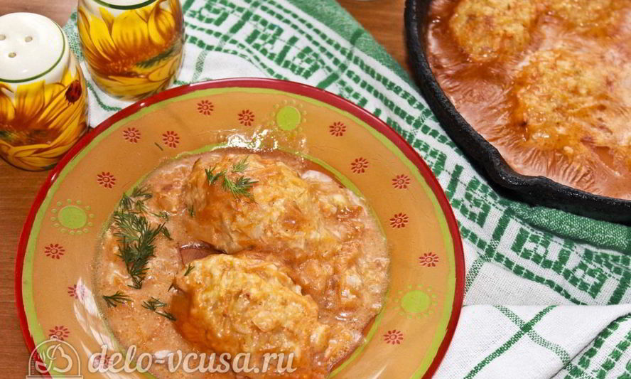 Рецепт ленивых голубцов в томатном соусе