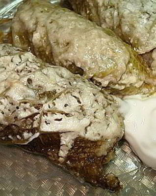 Мини-голубцы из савойской капусты