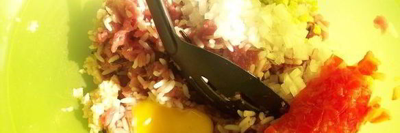 мини-голубцы в одежке из кабачков