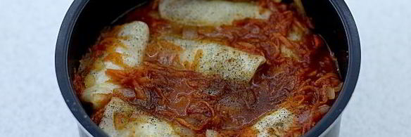 постные голубцы с грибами и рисом