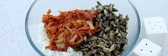 постные голубцы с грибами и рисом