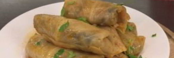 постные голубцы с грибами