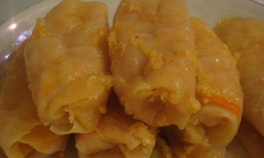 Рецепт постных голубцов с кукурузной крупой