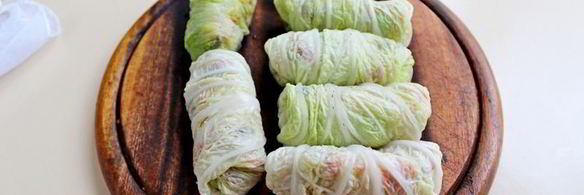 постные голубцы с рисом и грибами