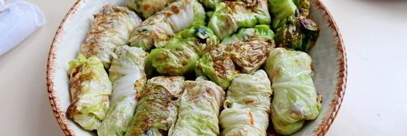 постные голубцы с рисом и грибами