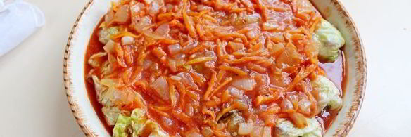 постные голубцы с рисом и грибами