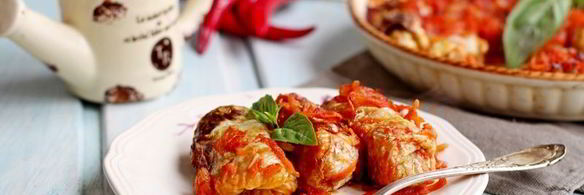 постные голубцы с рисом и грибами