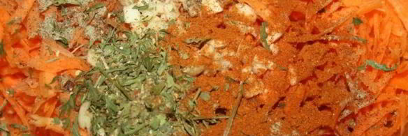 постные закусочные голубцы с острой морковной начинкой