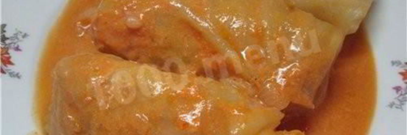 Вегетарианские голубцы с фасолью в кастрюле