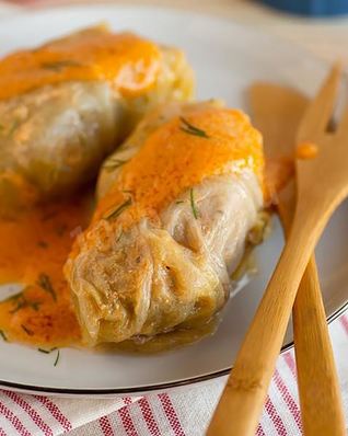 Замороженные голубцы в микроволновке