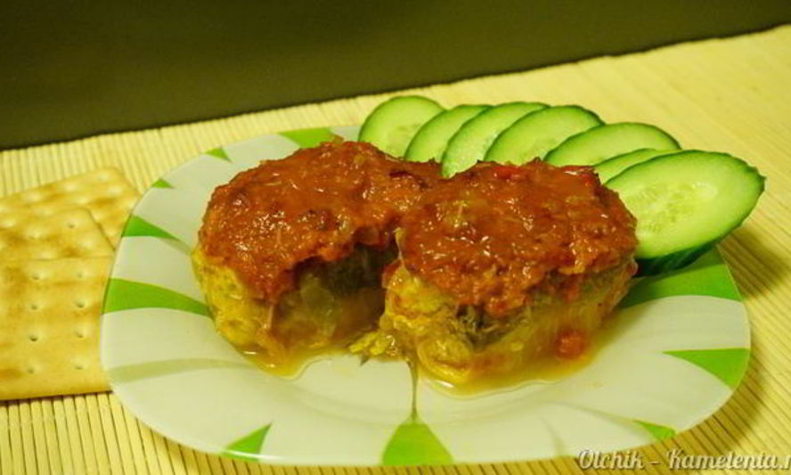 Рецепт запеченных голубцов с фаршем из индейки