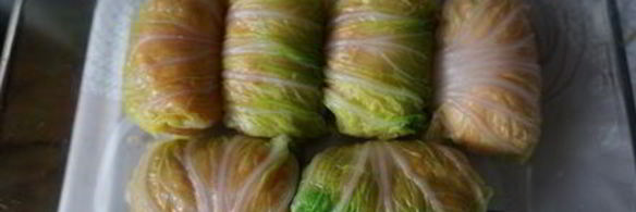 запеченные голубцы с фаршем из индейки