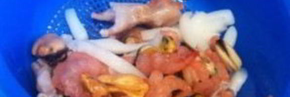 гречневая лапша с морепродуктами