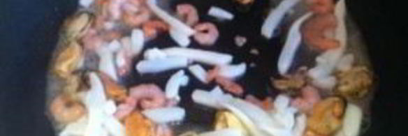 гречневая лапша с морепродуктами