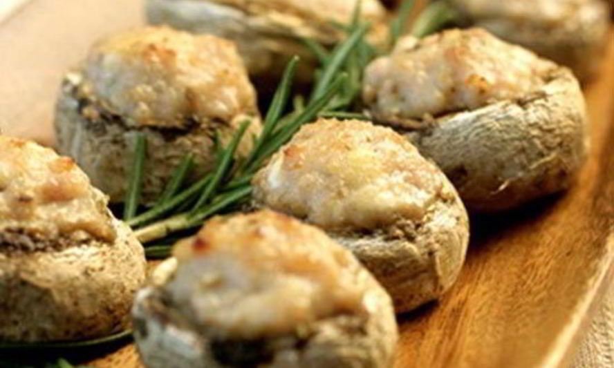 Рецепт фаршированных мясом шампиньоны