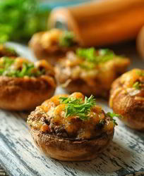 Фаршированные шампиньоны