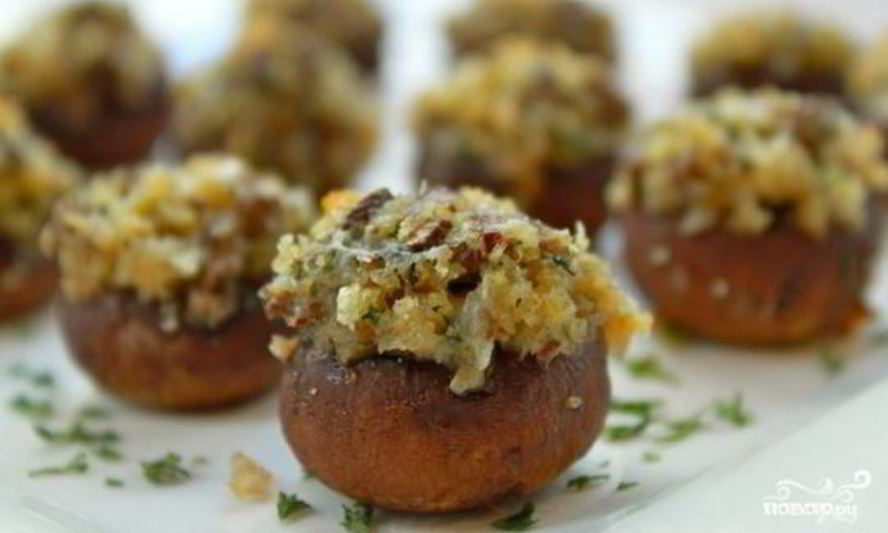 Рецепт грибов фаршированных в микроволновке