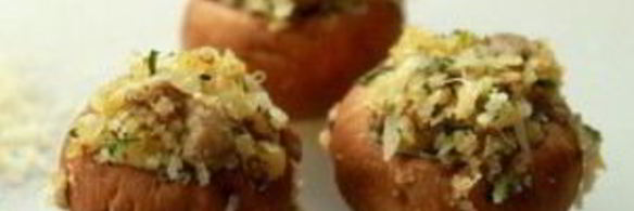 грибы фаршированные в микроволновке