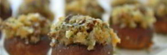 грибы фаршированные в микроволновке