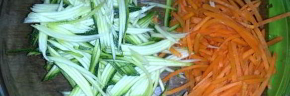 грибы вешенки с овощами по-корейским мотивам