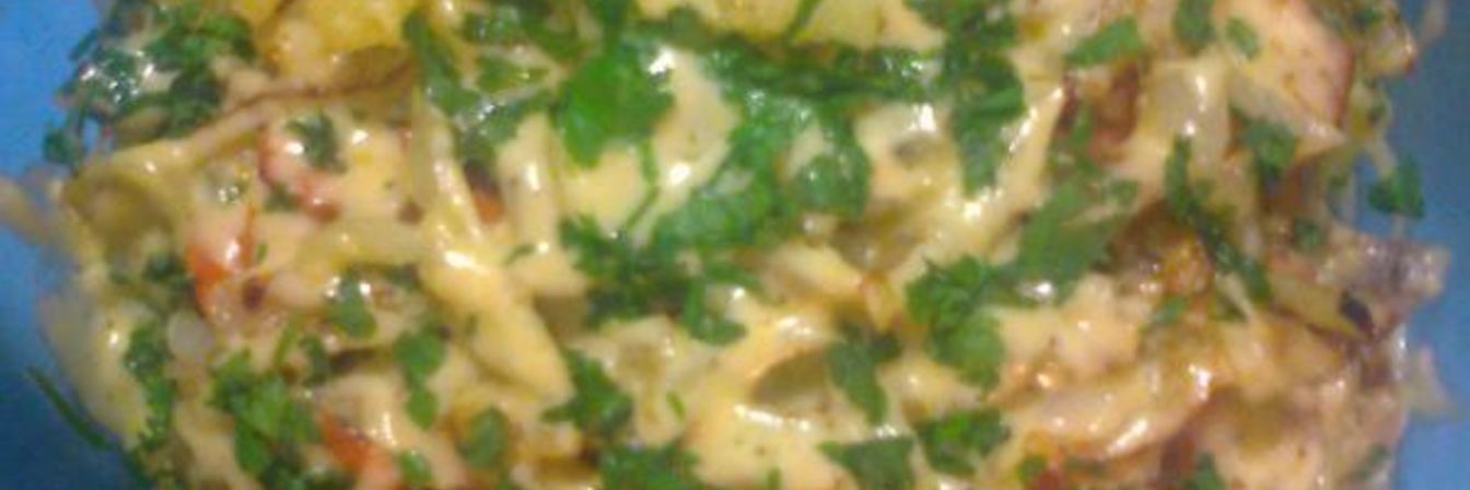 Грибы запеченные с овощами