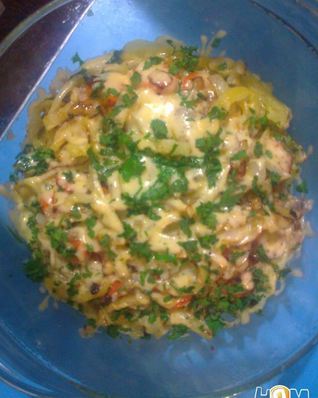 Грибы запеченные с овощами