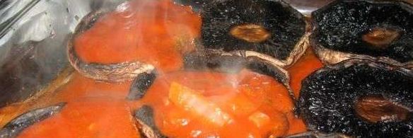 грибы запеченные с сыром