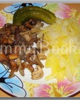 Грибы жареные