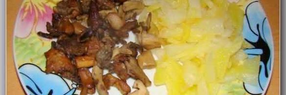 грибы жареные