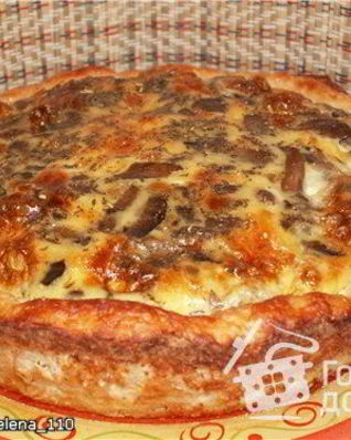 Куриное лукошко с грибным омлетом