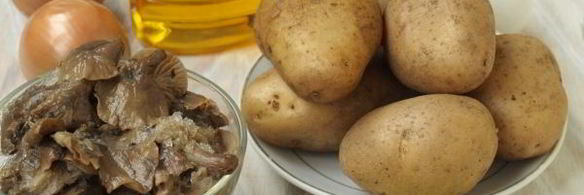 лисички с картошкой в духовке