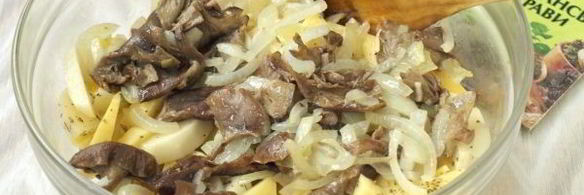 лисички с картошкой в духовке