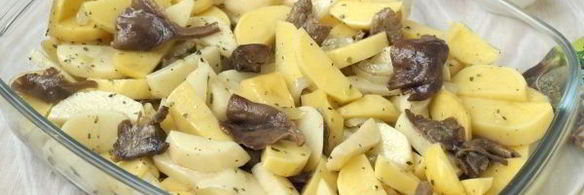 лисички с картошкой в духовке