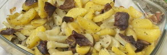 лисички с картошкой в духовке