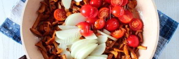 лисички жареные в сметане